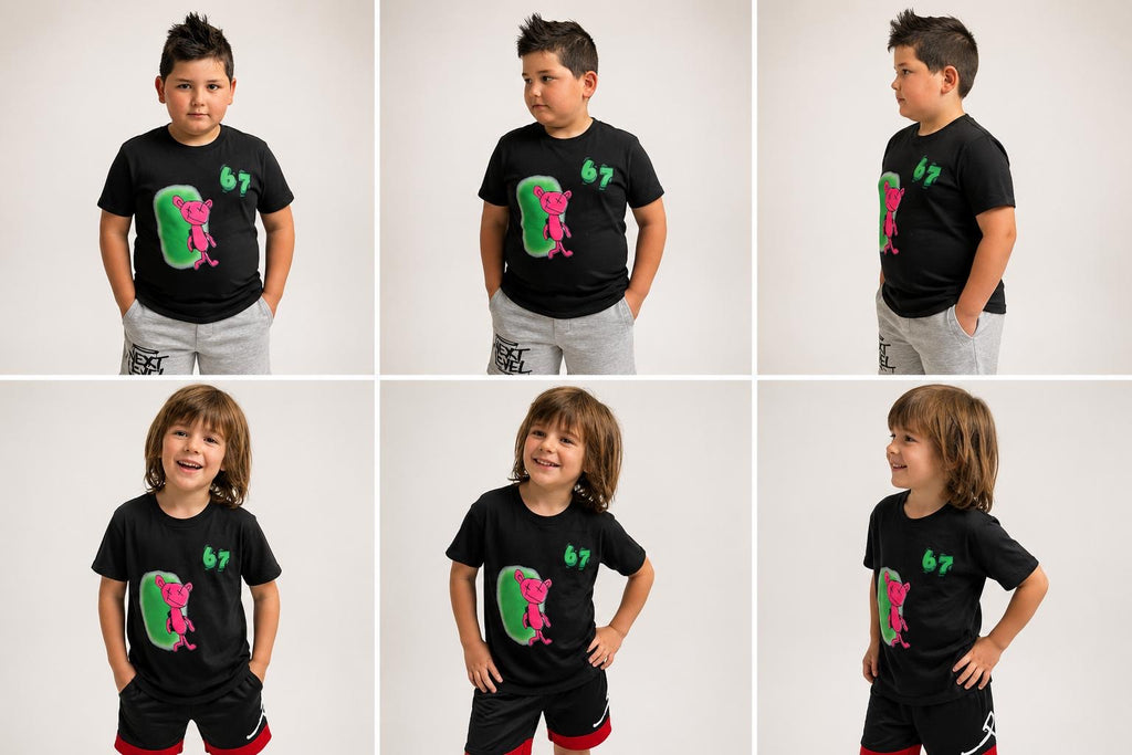 Camiseta infantil unisex Teddy Pink