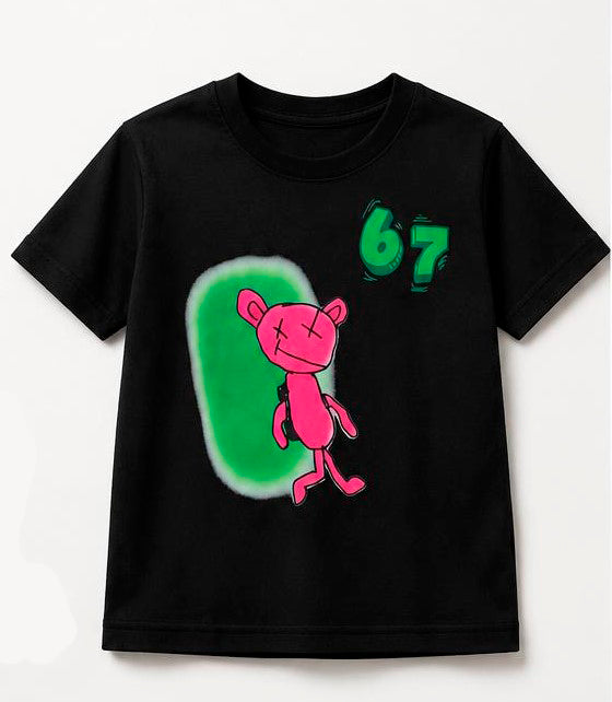 Camiseta infantil unisex Teddy Pink